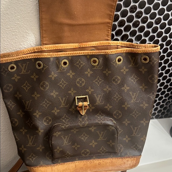 Louis Vuitton backpack montsouris mm LV monogram bag vintage designer backpack - Picture 8 of 17